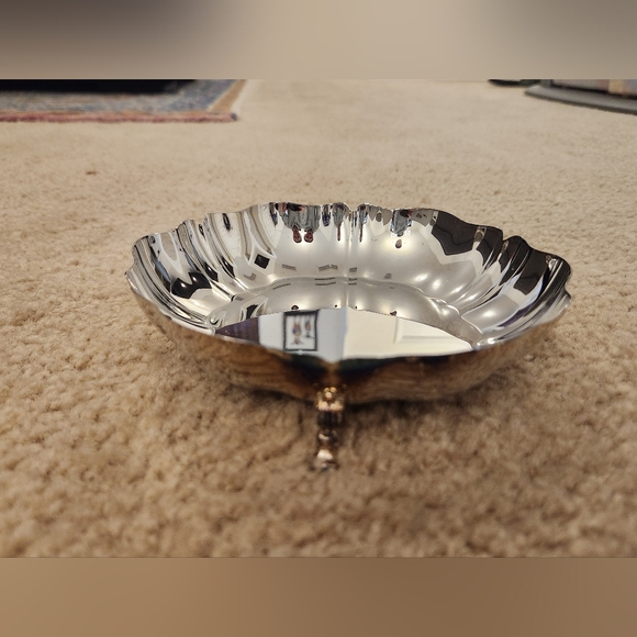 Vintage Oneida Silversmiths Silverplate Footed Bowl/Dish - 8 1/2" Diameter - Picture 1 of 4
